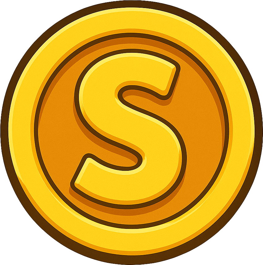 Golden coin icon representing Sahya game currency and rewards